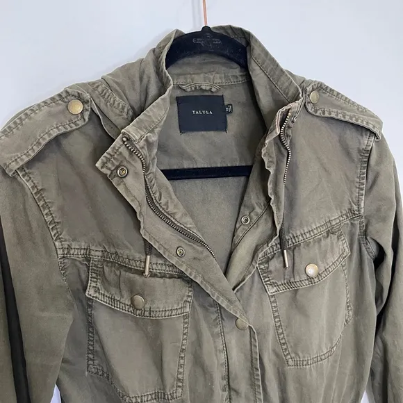 ARITZIA Talula Trooper Jacket Utility Jacket Women XS Army Green Khaki Military