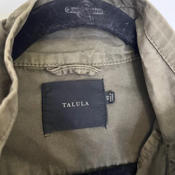 ARITZIA Talula Trooper Jacket Utility Jacket Women XS Army Green Khaki Military