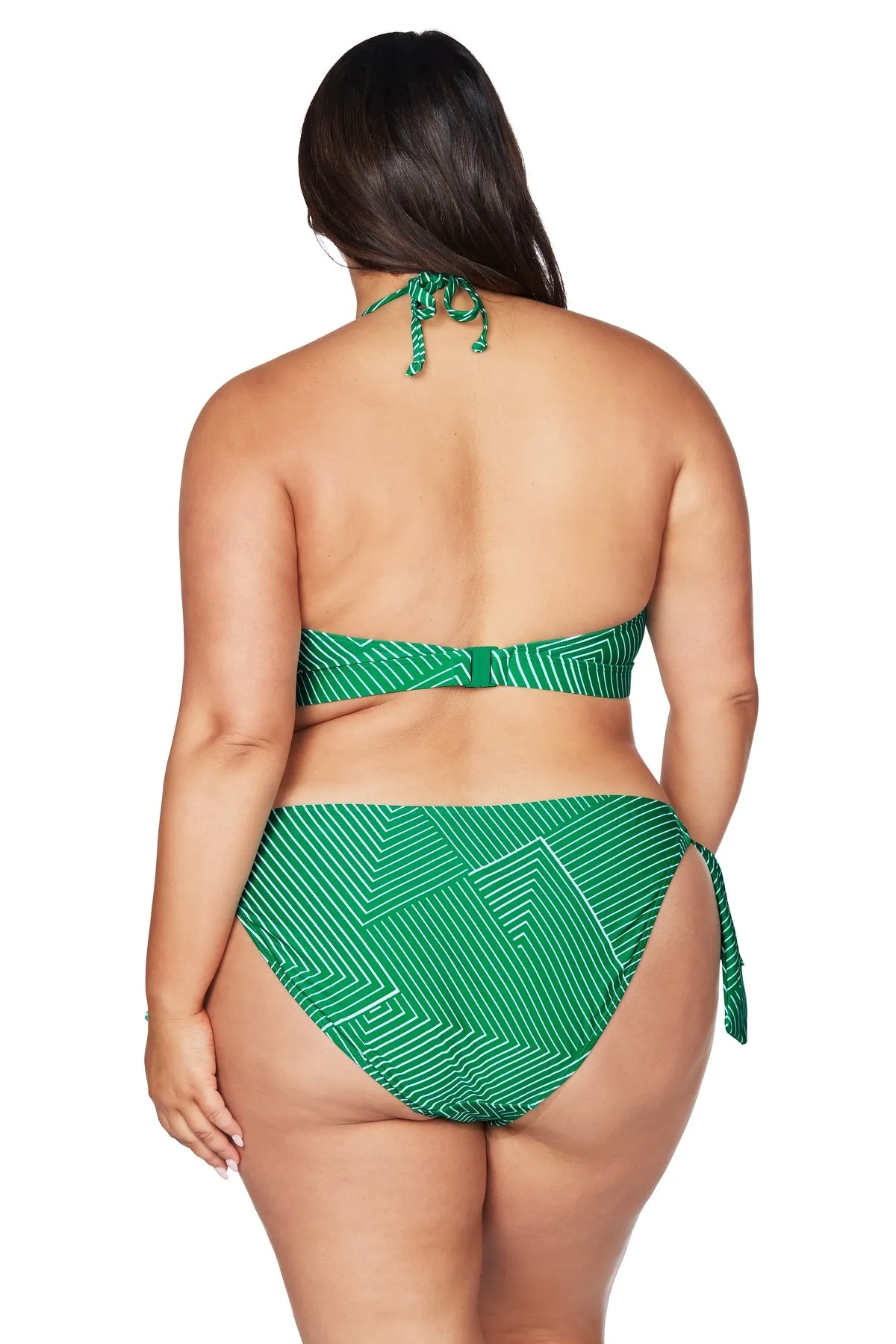Artesands Linear Perspective Tie Side Bikini Pant
