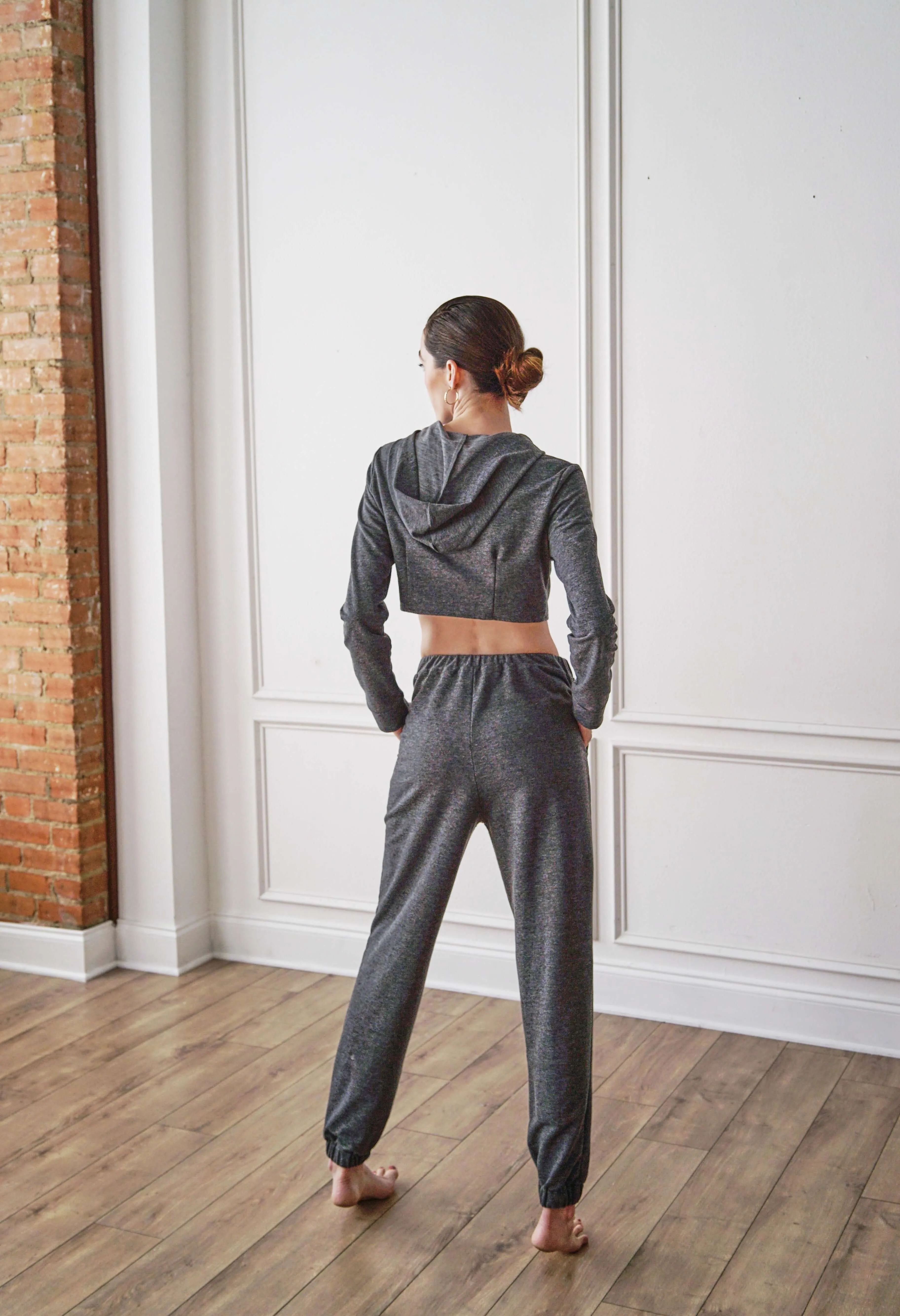 Asymmetrical Hoodie Sweat Set