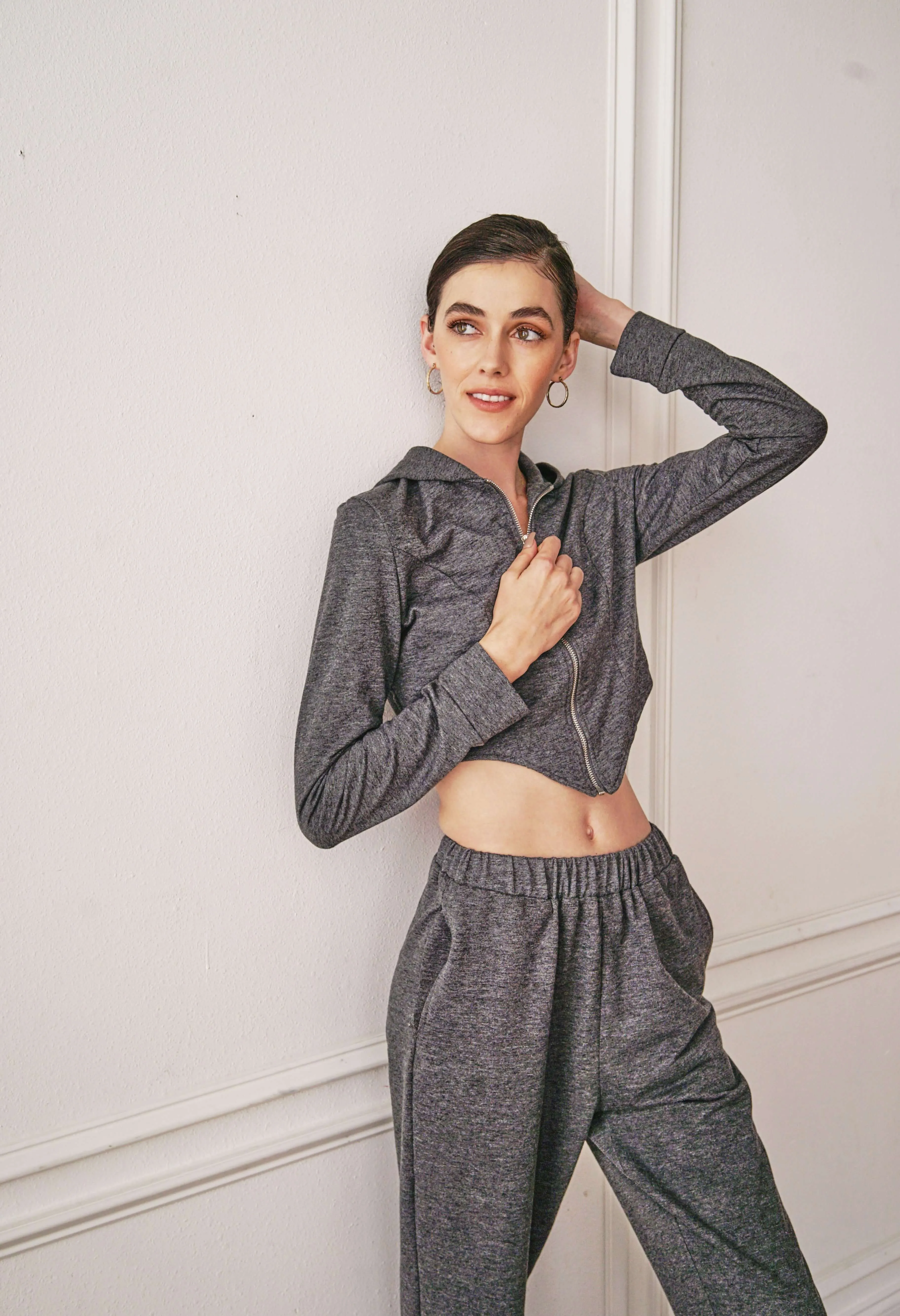 Asymmetrical Hoodie Sweat Set