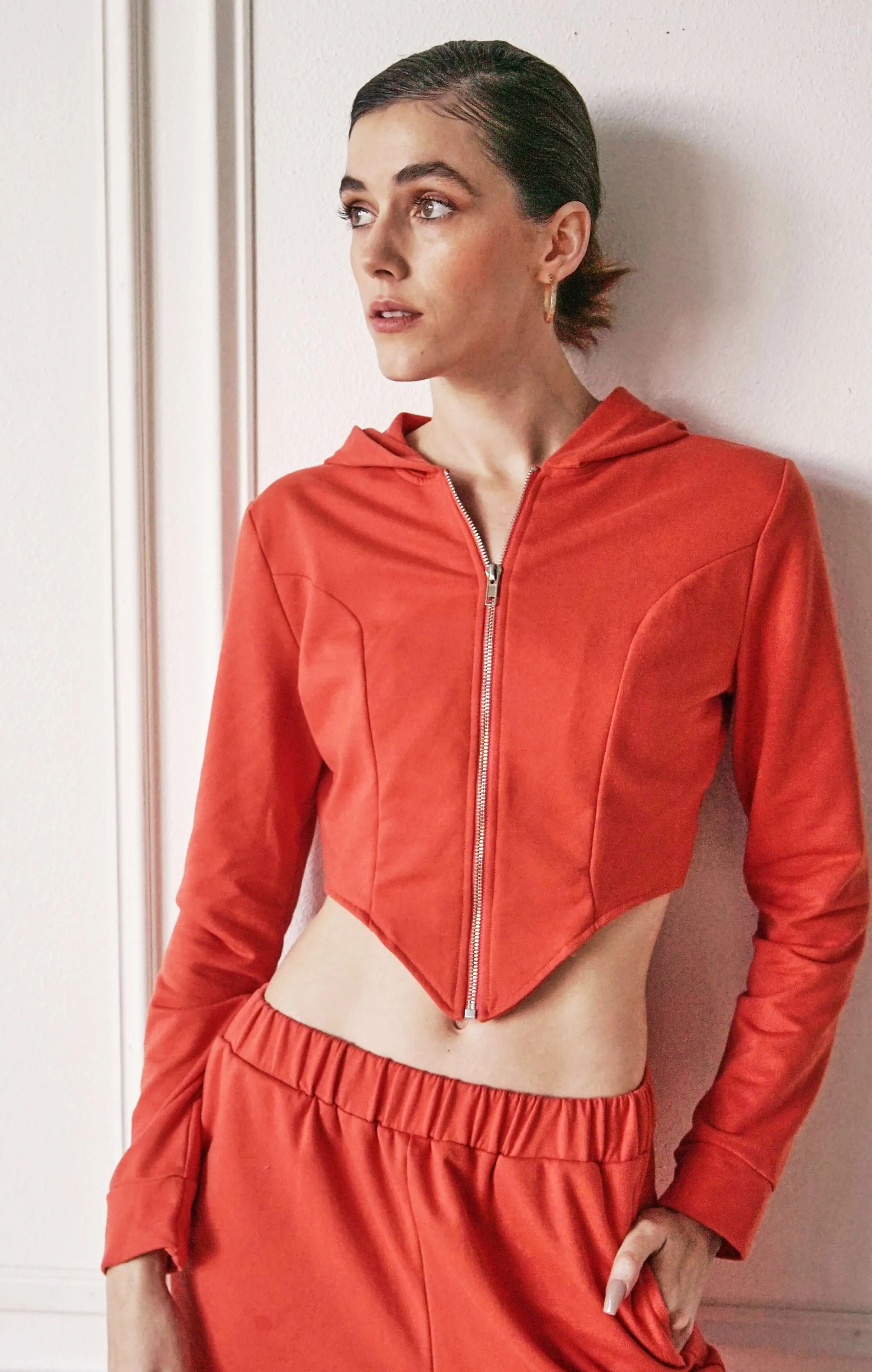 Asymmetrical Hoodie Sweat Set