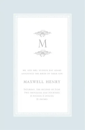 Baby Blue Border on Linen
