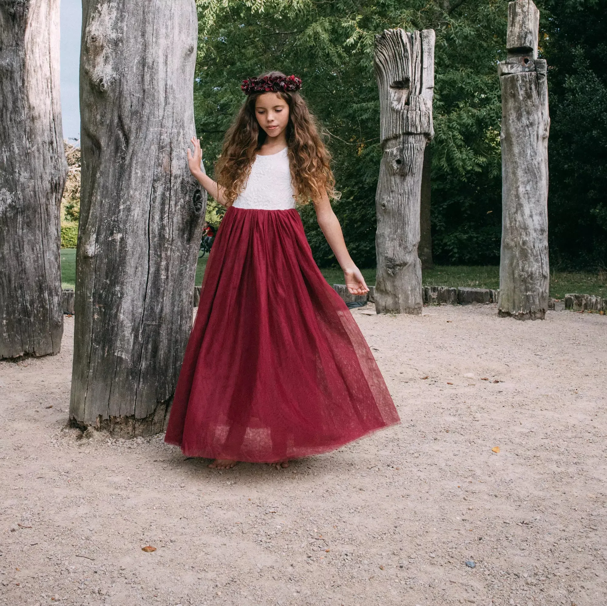 Baby Bohemian Classic Dress - Tea Length / Full Length - Wine