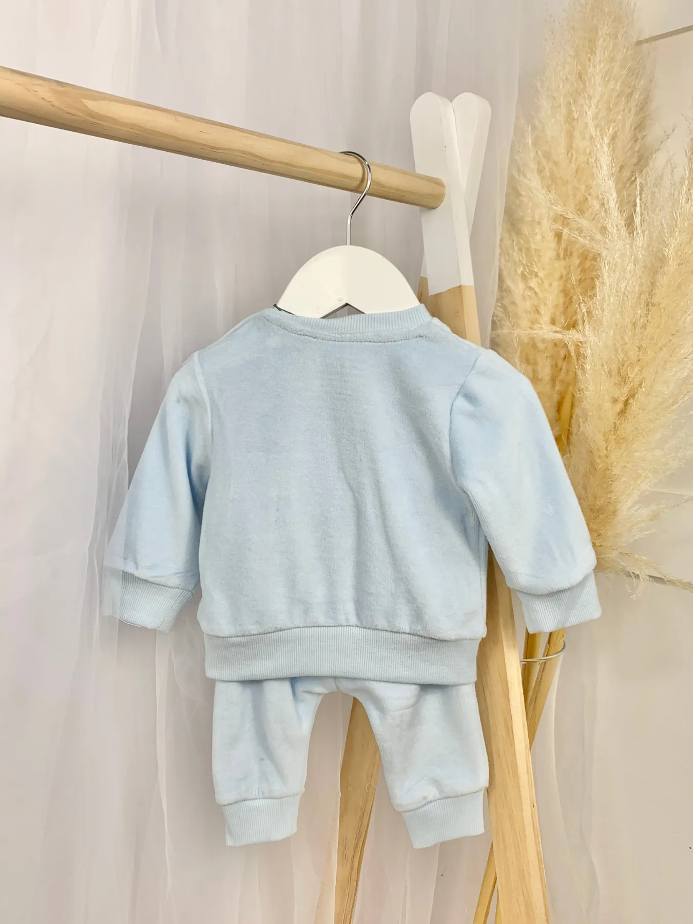 Baby Boy Velour Car 2 Piece Outfit Set