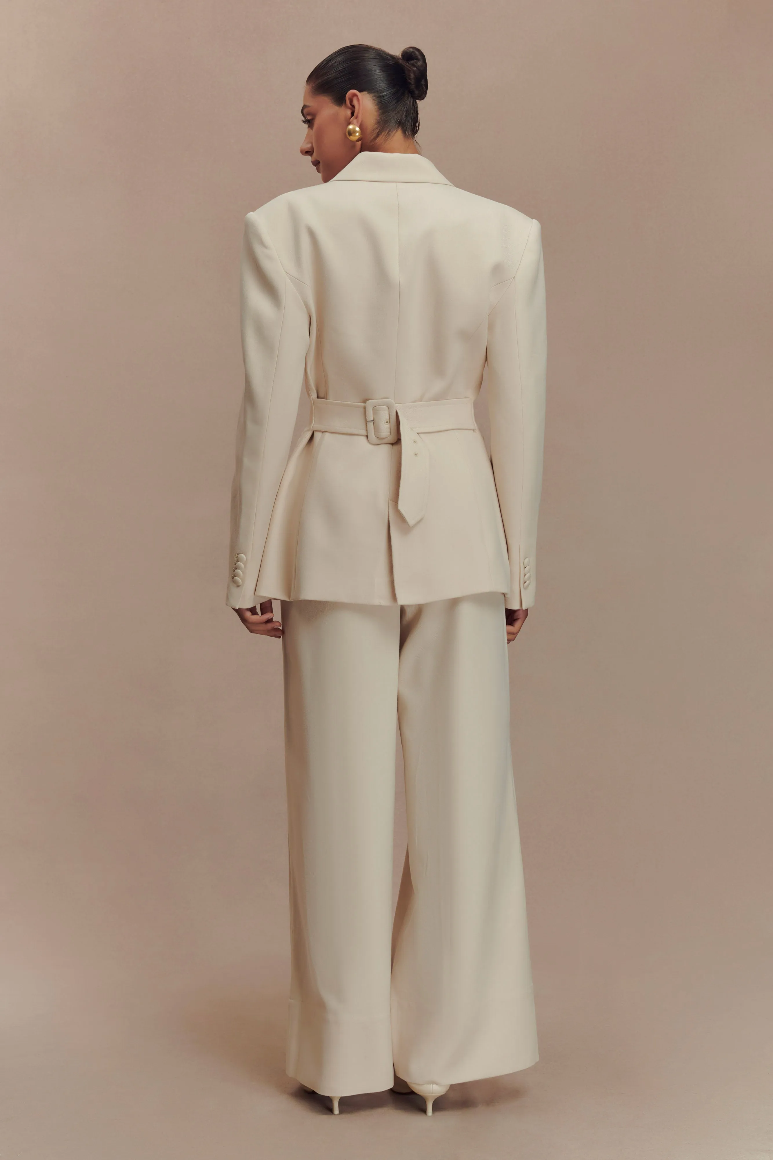 Bellamy Cinched Blazer - Buttermilk
