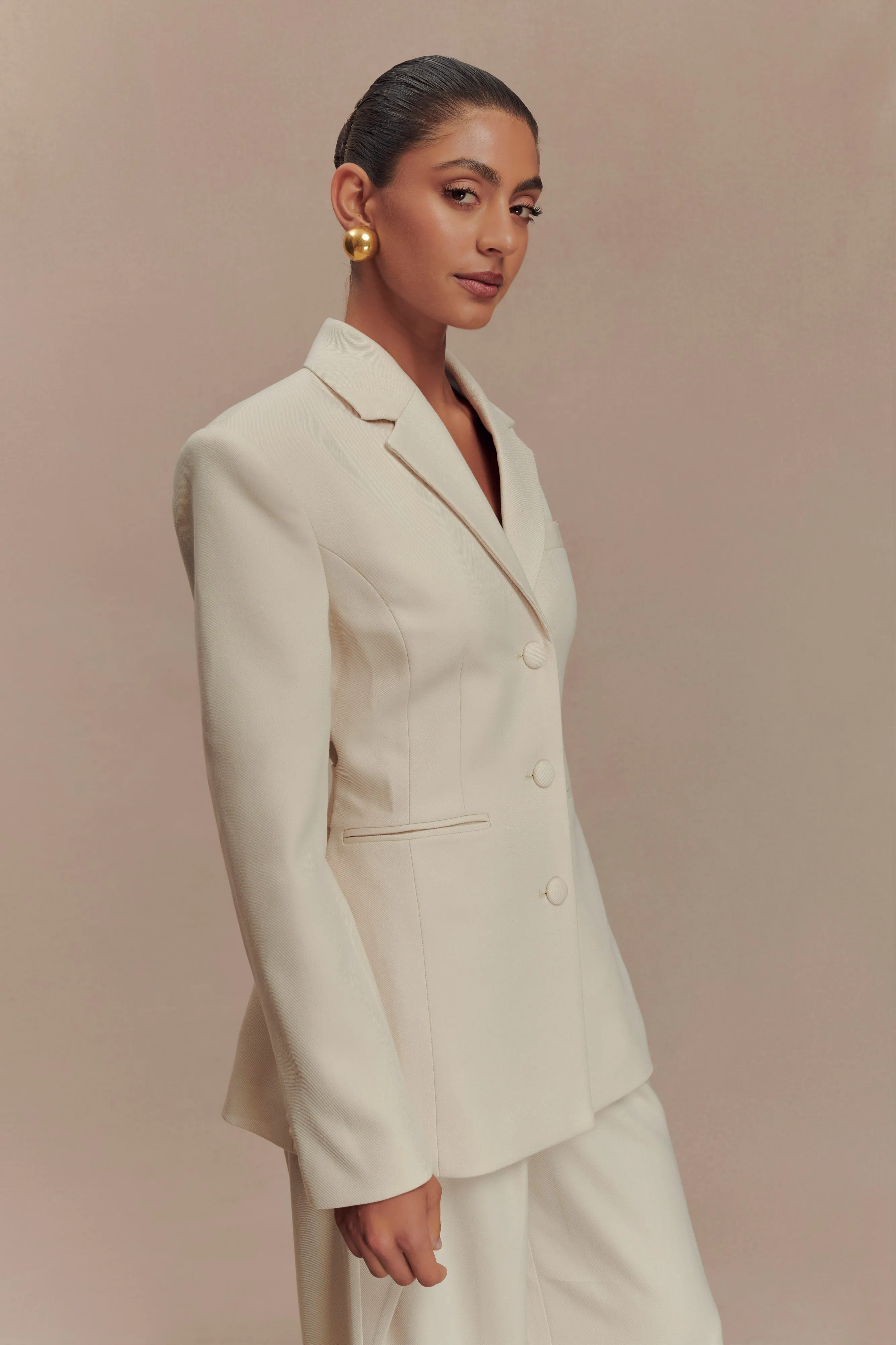 Bellamy Cinched Blazer - Buttermilk