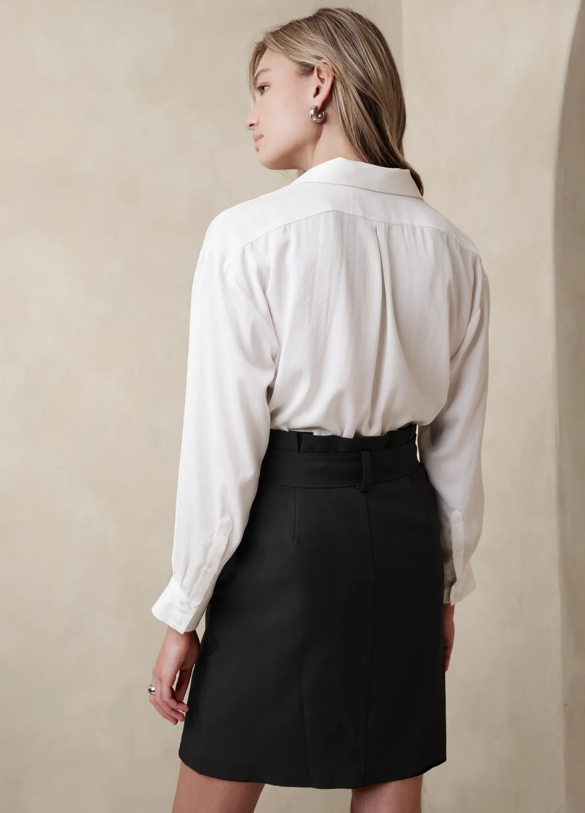 Bi-Stretch Knee Length Skirt