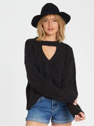 Billabong Women's Without A Crew Sweater | Black
