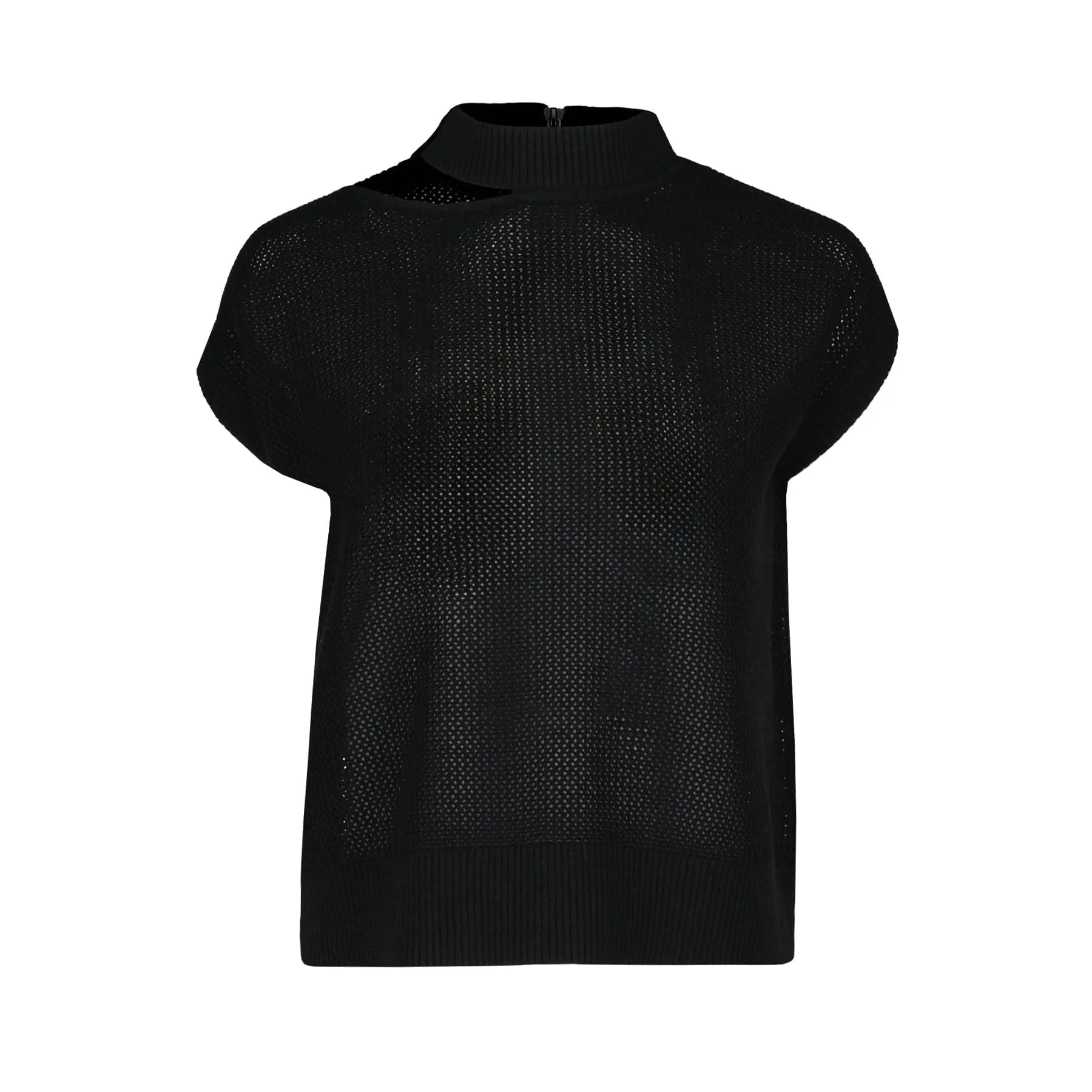 Bishop   Young Alexis Cut Out Sweater - Black