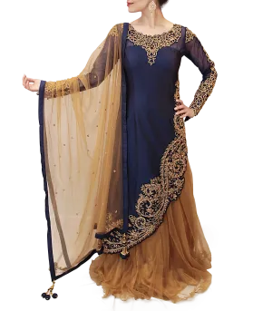 BLUE AND GOLD LACHA STYLE