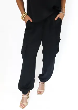 Bobi Black Balloon Cargo Jogger - Black