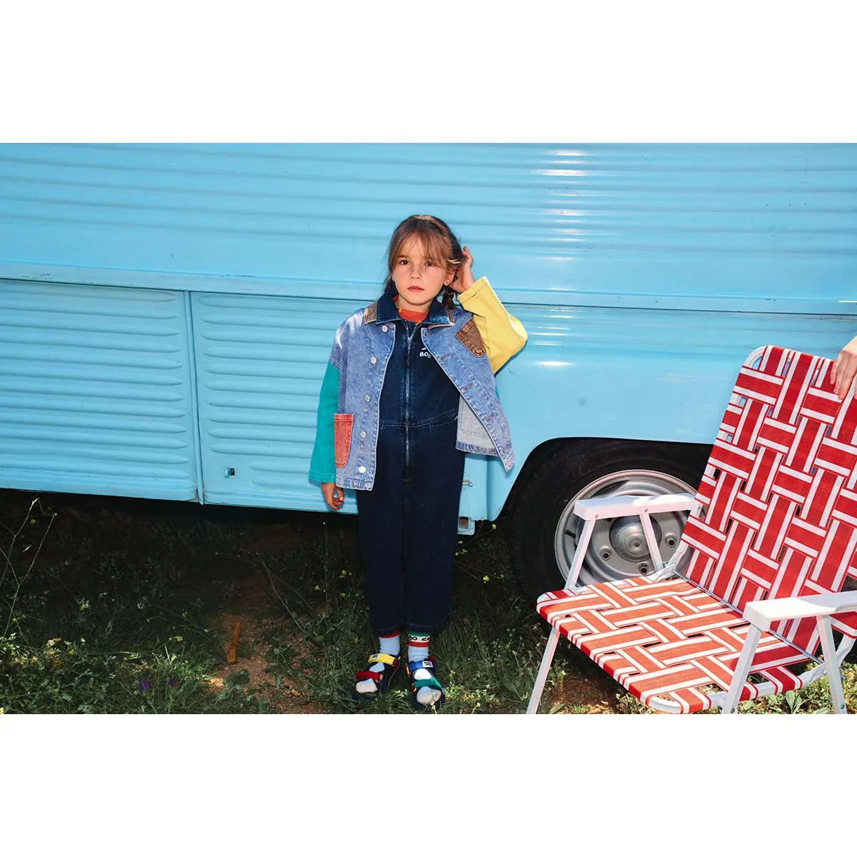 Bobo Choses - Colour block denim jacket
