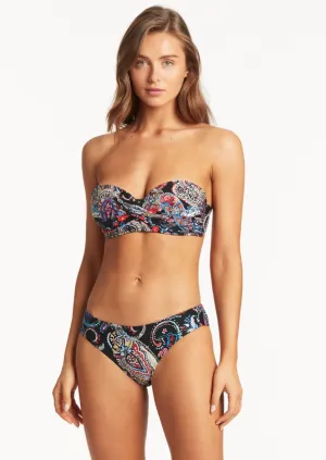 Bohemia Twist Front Bandeau Black