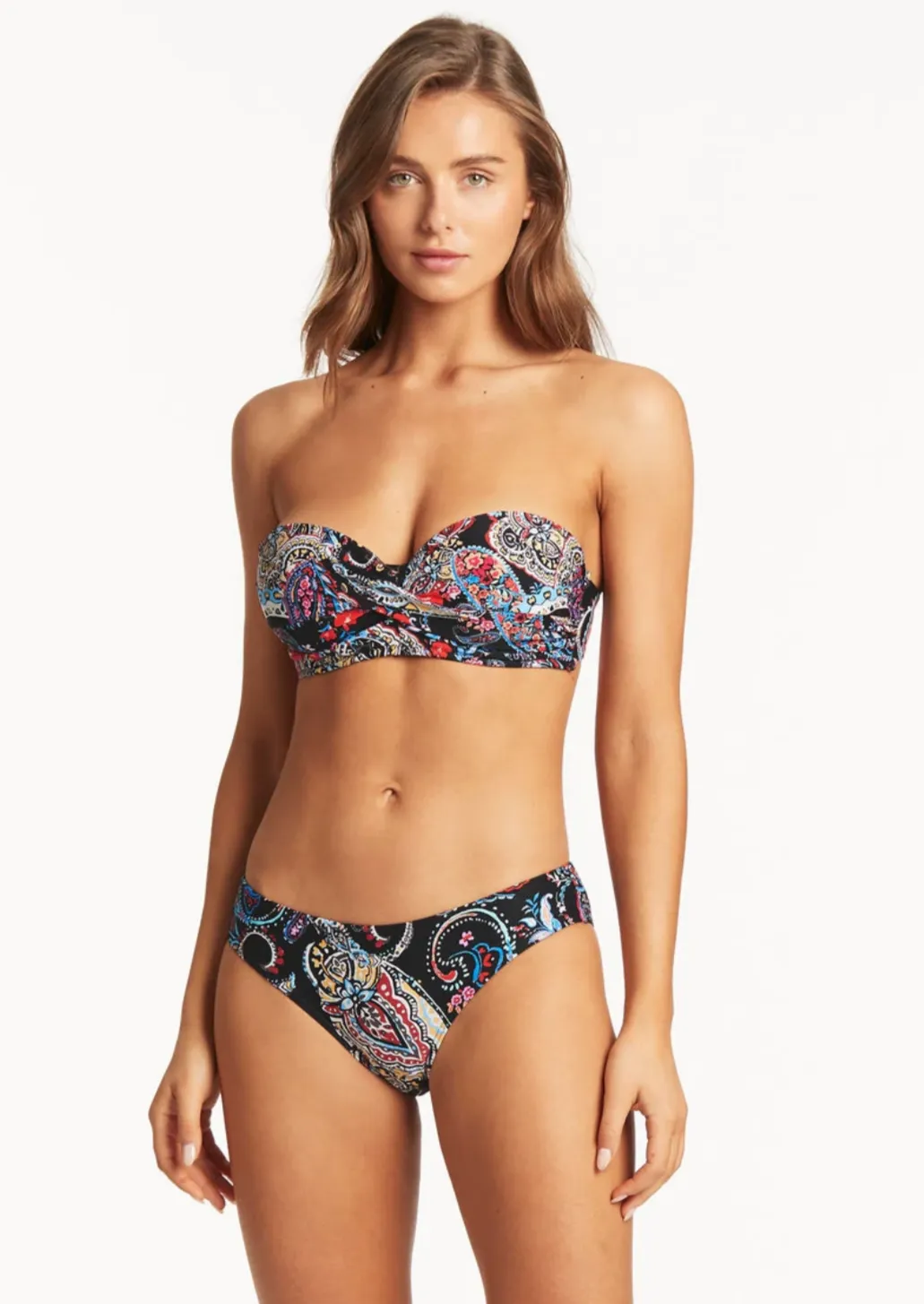 Bohemia Twist Front Bandeau Black