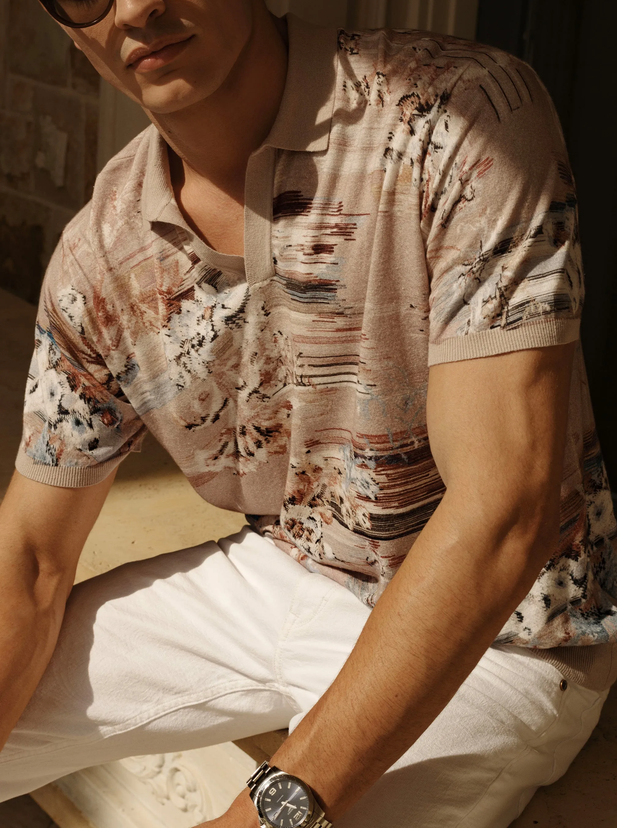 BOWDEN SHORT SLEEVE SWEATER
