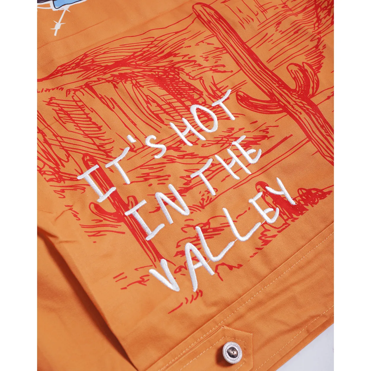 BRAND X ITS HOT IN THE VALLEY WORK YOUTH JACKET (ORANGE)