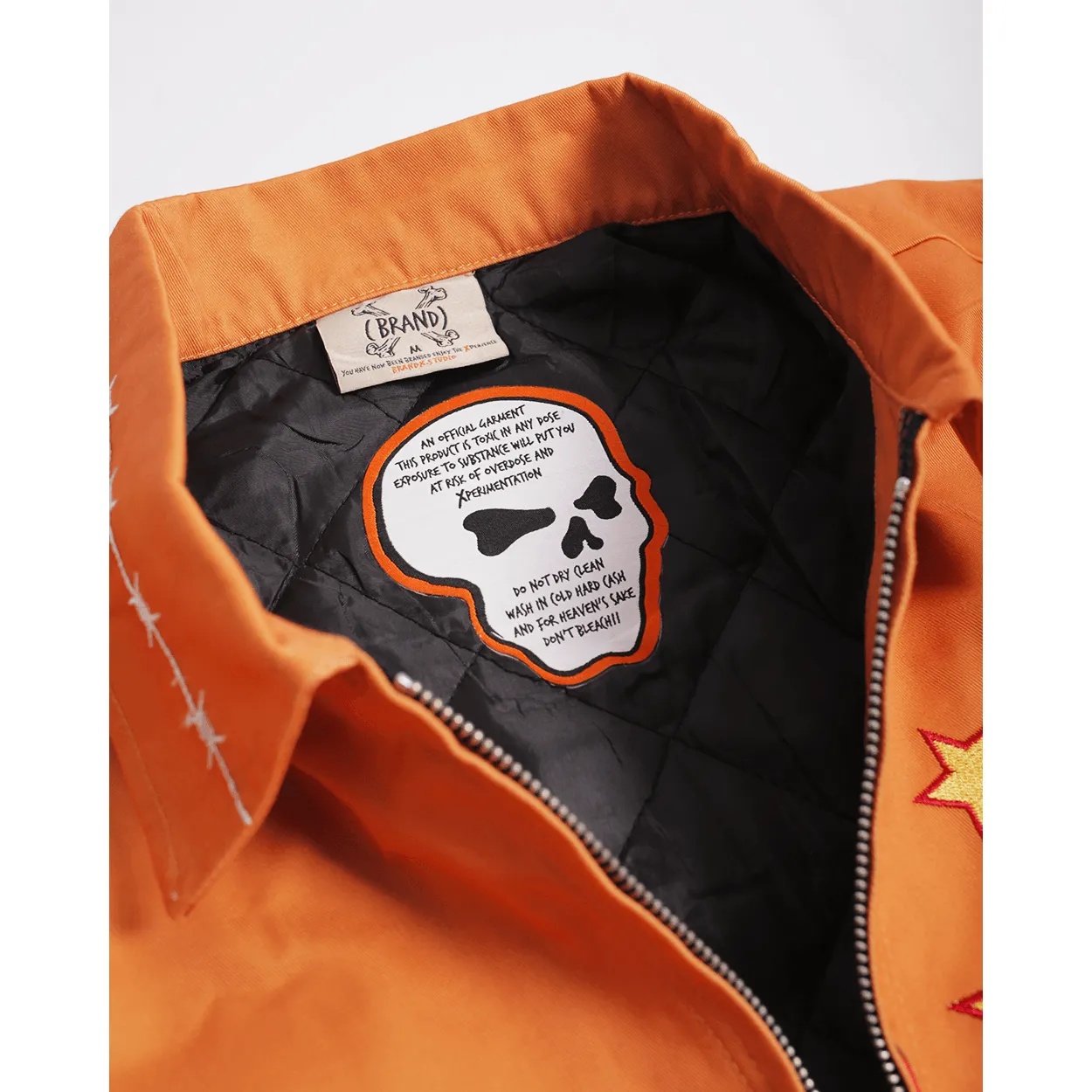 BRAND X ITS HOT IN THE VALLEY WORK YOUTH JACKET (ORANGE)
