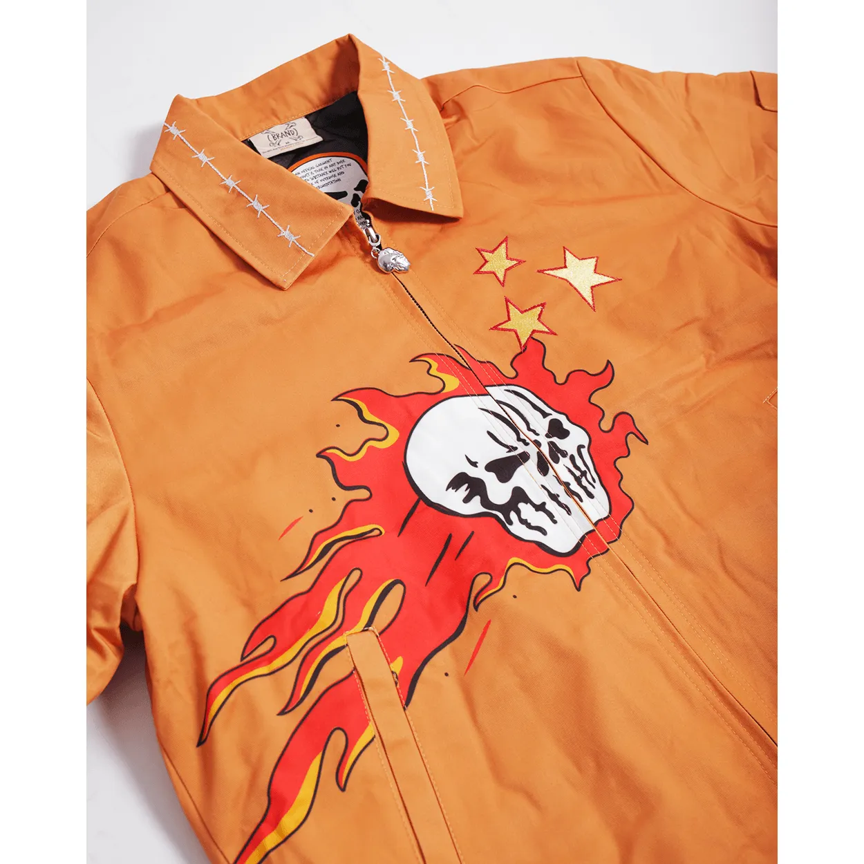 BRAND X ITS HOT IN THE VALLEY WORK YOUTH JACKET (ORANGE)