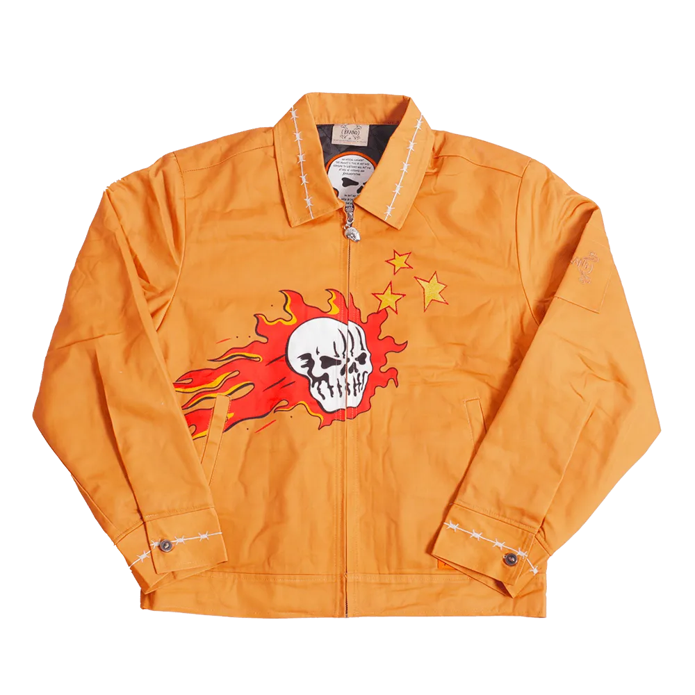 BRAND X ITS HOT IN THE VALLEY WORK YOUTH JACKET (ORANGE)