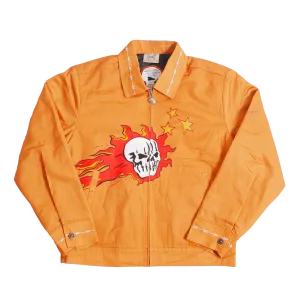 BRAND X ITS HOT IN THE VALLEY WORK YOUTH JACKET (ORANGE)