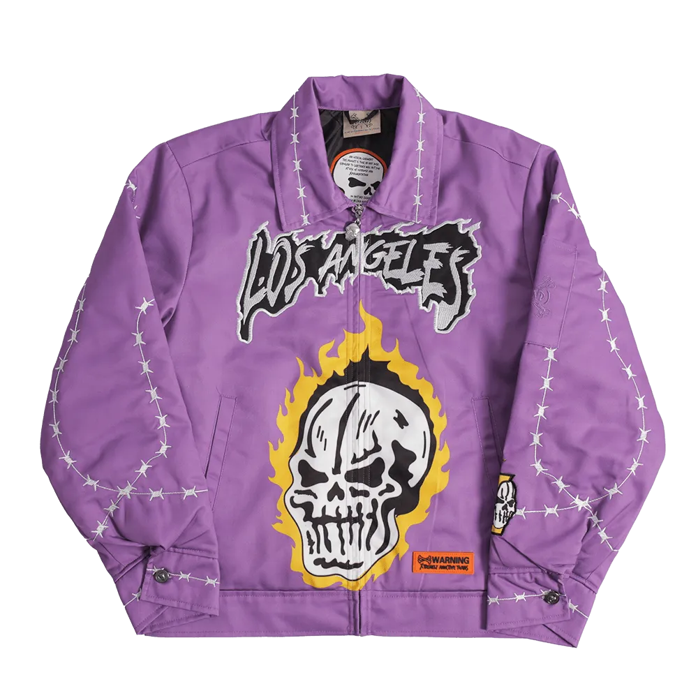 BRAND X LOS ANGELES BEAST WORK JACKET (PURPLE)