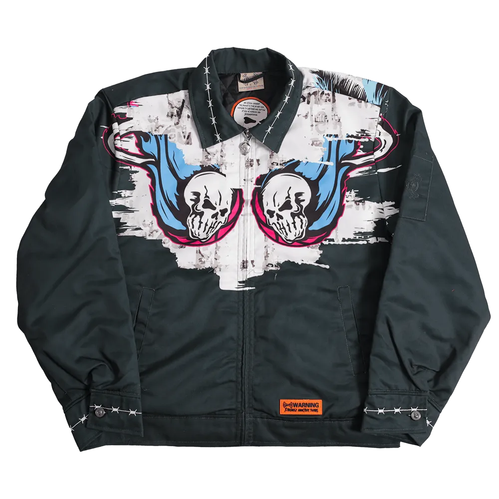 BRAND X MIAMI REAPERS OF SOUTH BEACH WORK YOUTH JACKET (BLACK)