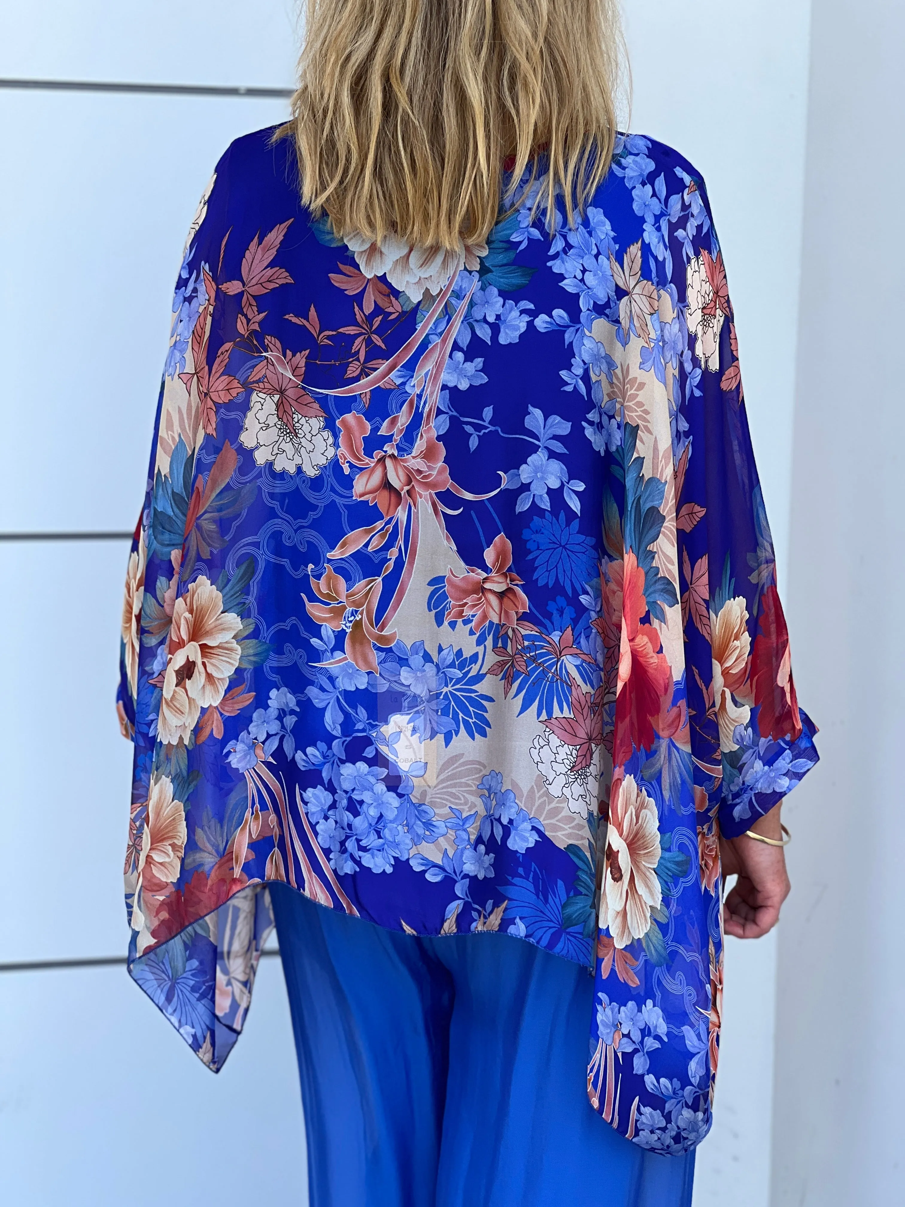 Brax Cobalt Silk Top