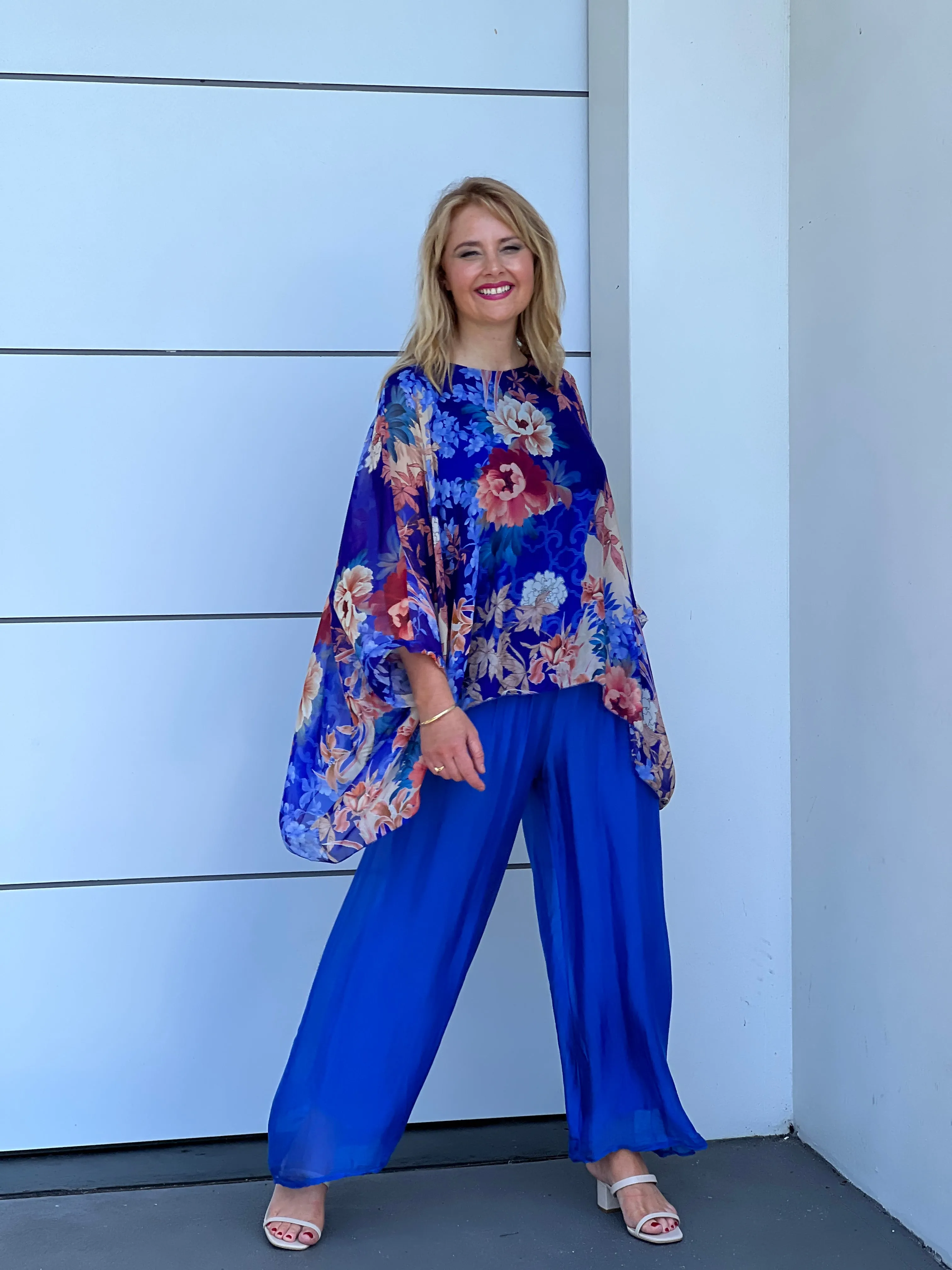 Brax Cobalt Silk Top