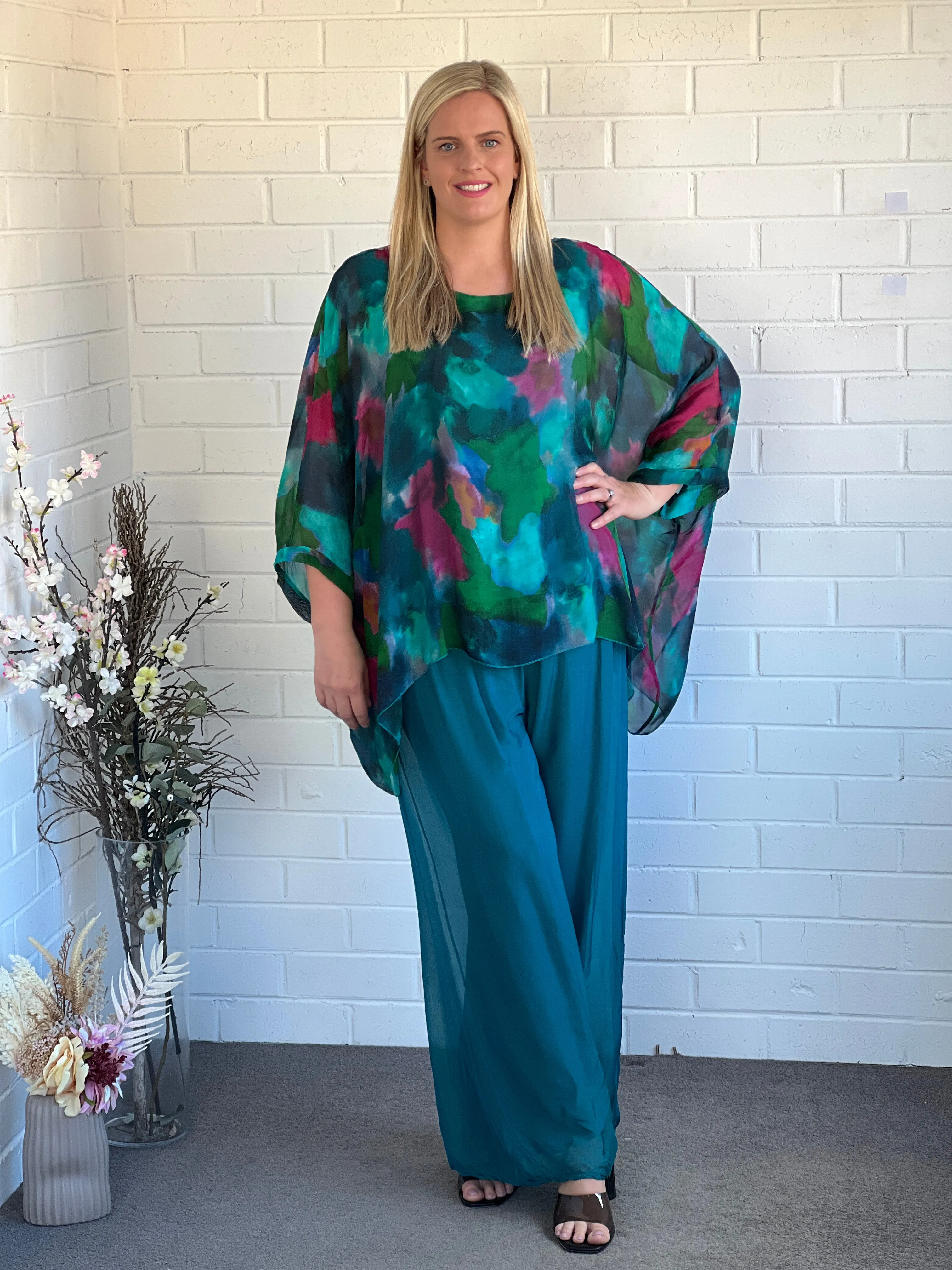 Brax Forest Silk Top