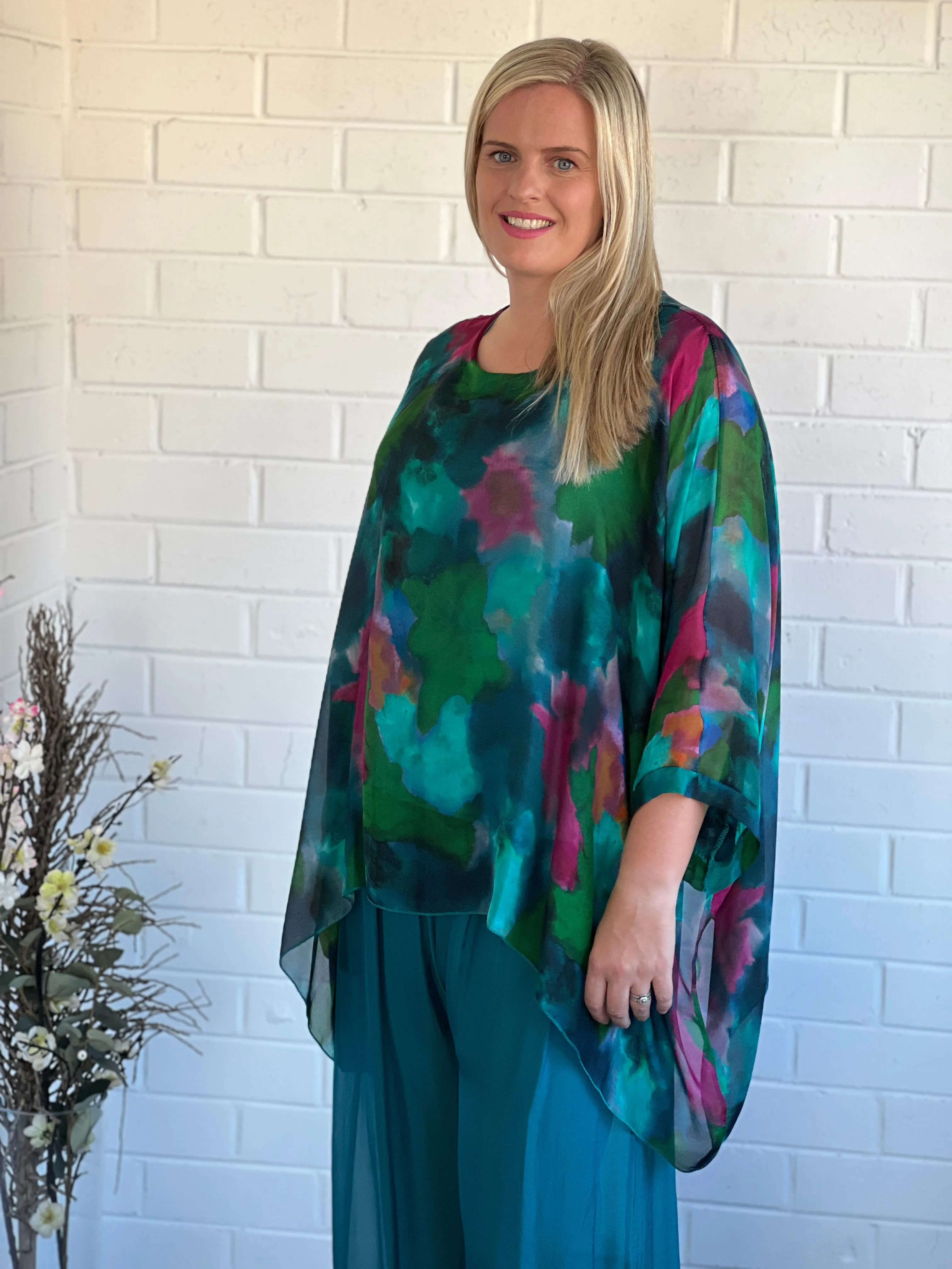 Brax Forest Silk Top