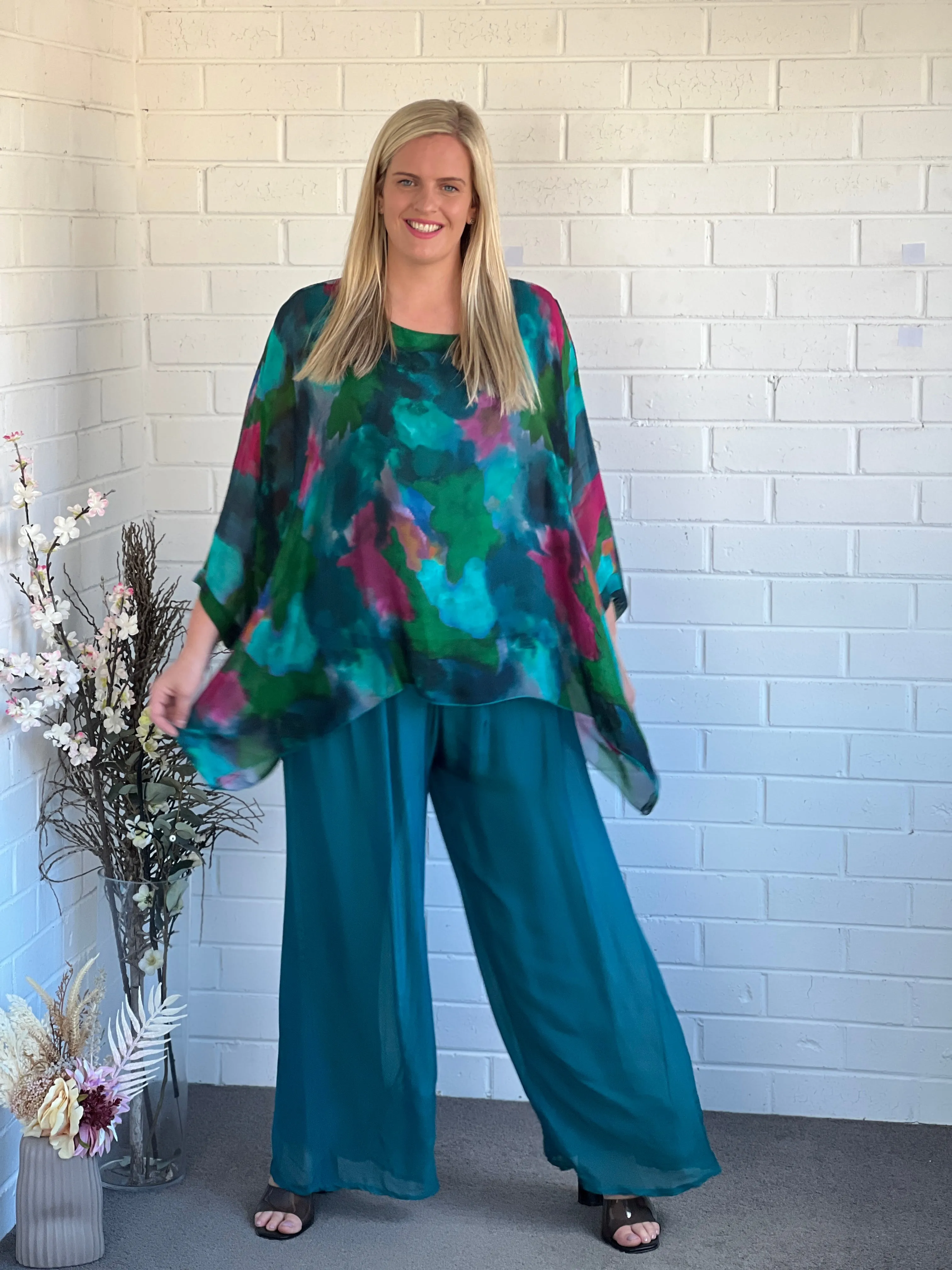 Brax Forest Silk Top