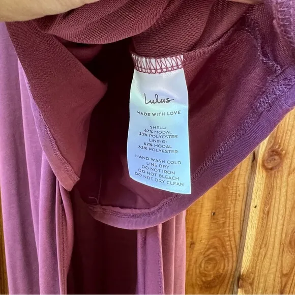 Burgundy Plum One-Shoulder Dolman Modal Maxi Dress 🌿