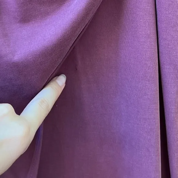 Burgundy Plum One-Shoulder Dolman Modal Maxi Dress 🌿