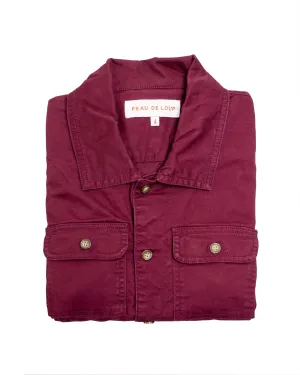 Burgundy Utility Jacket