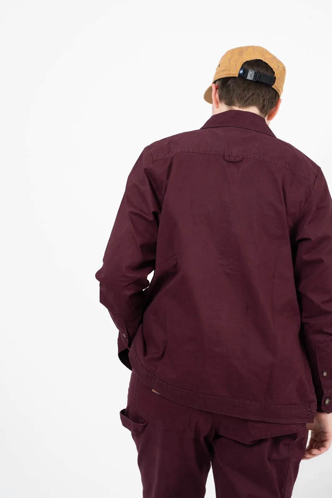 Burgundy Utility Jacket