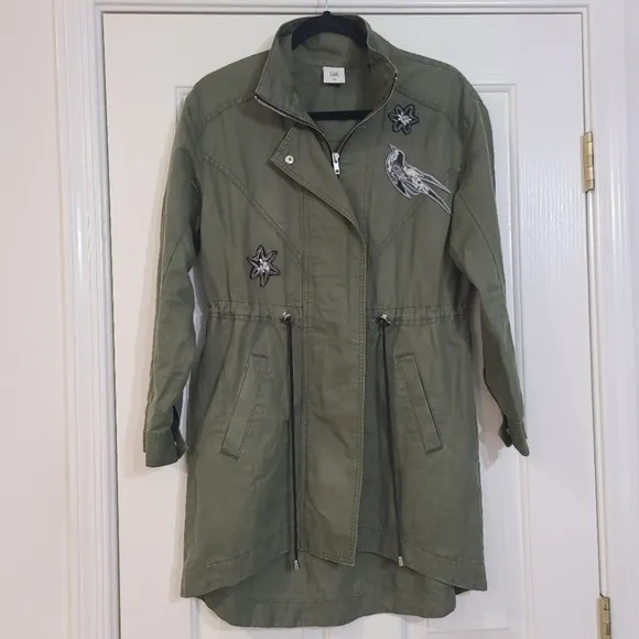 Cabi Hanson Anorak Military Utility Embellished Jacket XXS