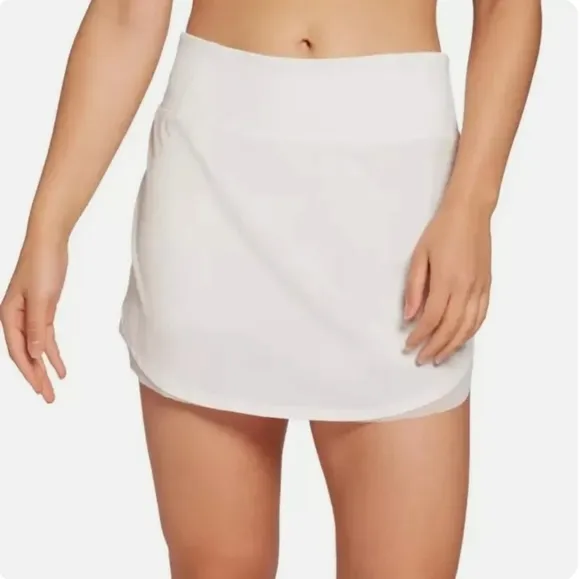 CALIA Tulip Hem Skort Pure White Golf Tennis Skirt