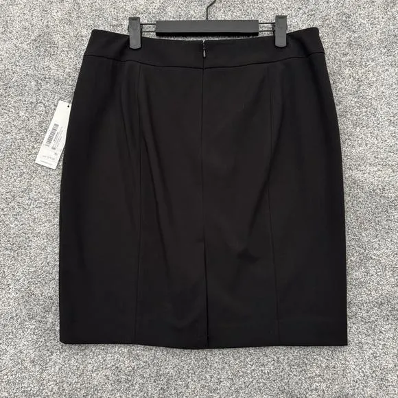 Calvin Klein Suit Skirt 12 Petite Classic Fit Straight Lux Minimalist Corporate