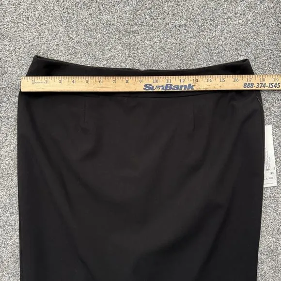 Calvin Klein Suit Skirt 12 Petite Classic Fit Straight Lux Minimalist Corporate