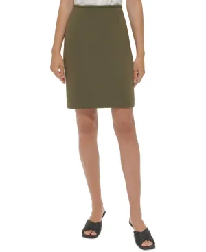 Calvin Klein Womens Petite Scuba Crepe Pencil Skirt T28SC140