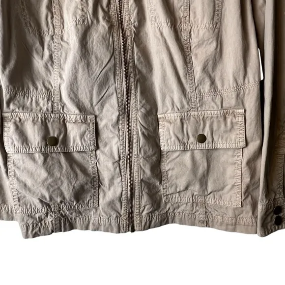 Caslon Women’s Utility Jacket Tan Size 16W