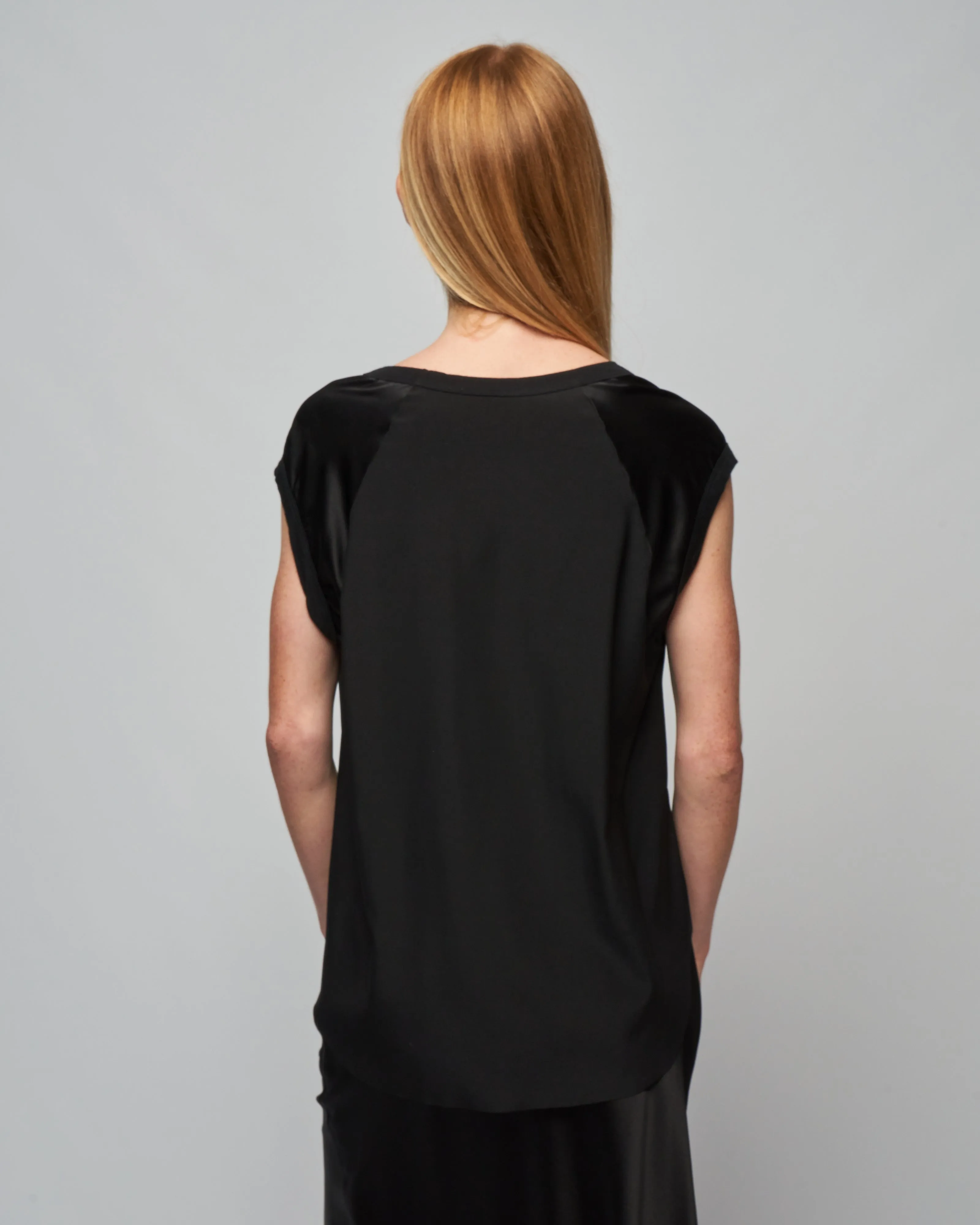 char capsleeve baseball tee - jet