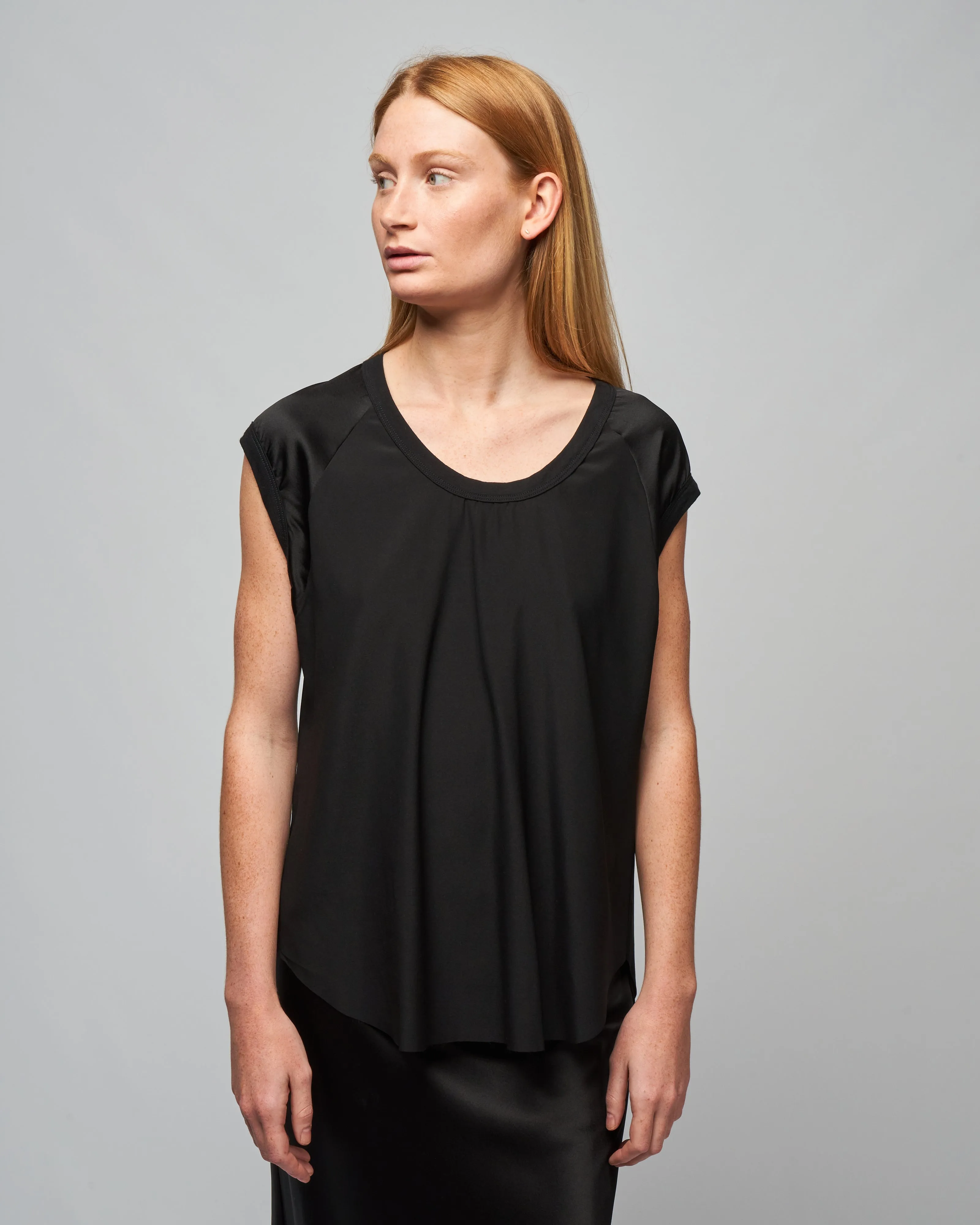 char capsleeve baseball tee - jet
