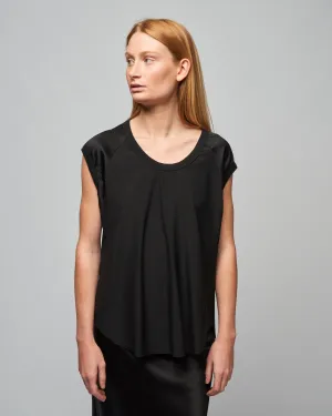 char capsleeve baseball tee - jet
