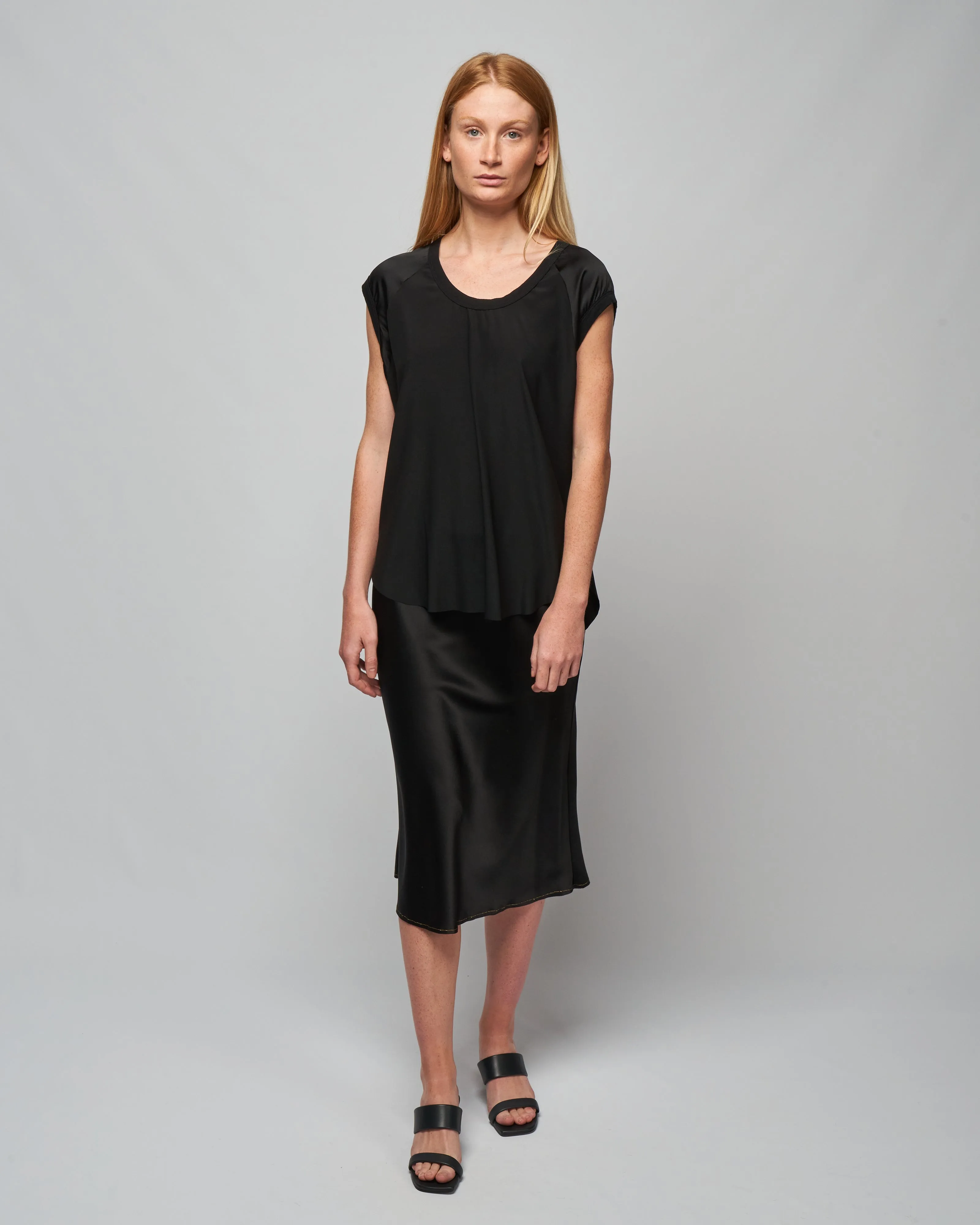 char capsleeve baseball tee - jet