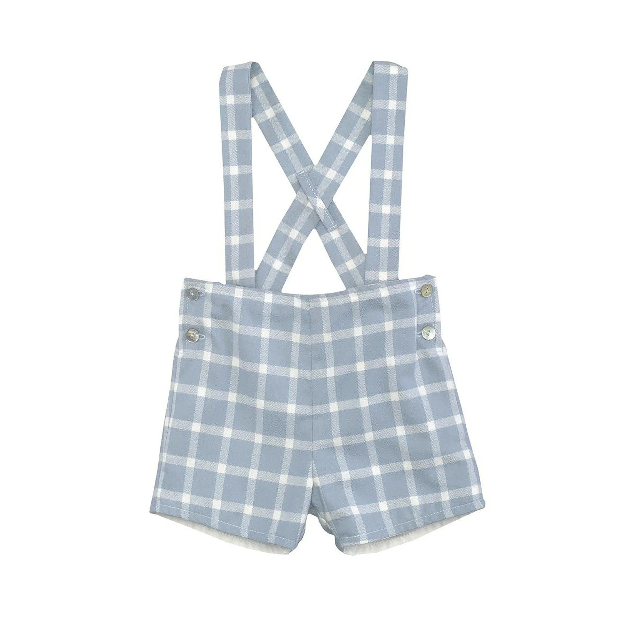 Checkered Shorts With Straps