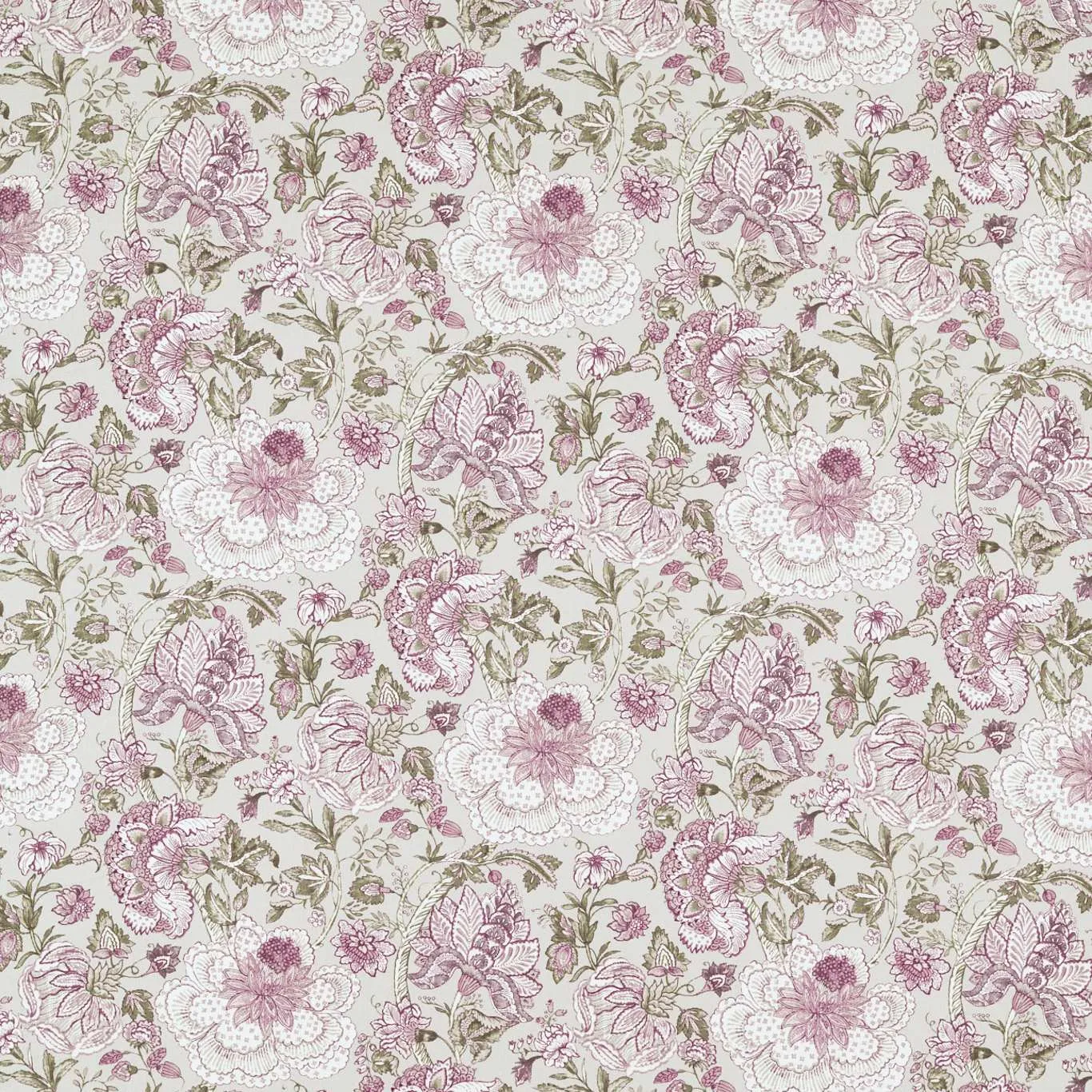 CLARKE & CLARKE Lucienne Raspberry/Linen Table