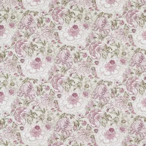 CLARKE & CLARKE Lucienne Raspberry/Linen Table