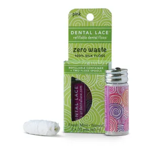 Compostable Silk Dental Floss - Pink